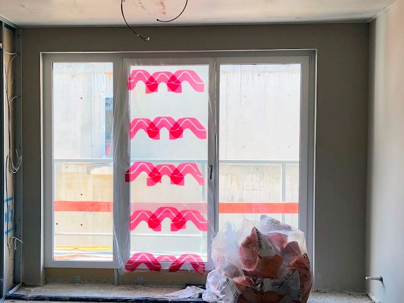 Simproflex Türschutzhüllen - Anwendungsbeispiel Innenansicht